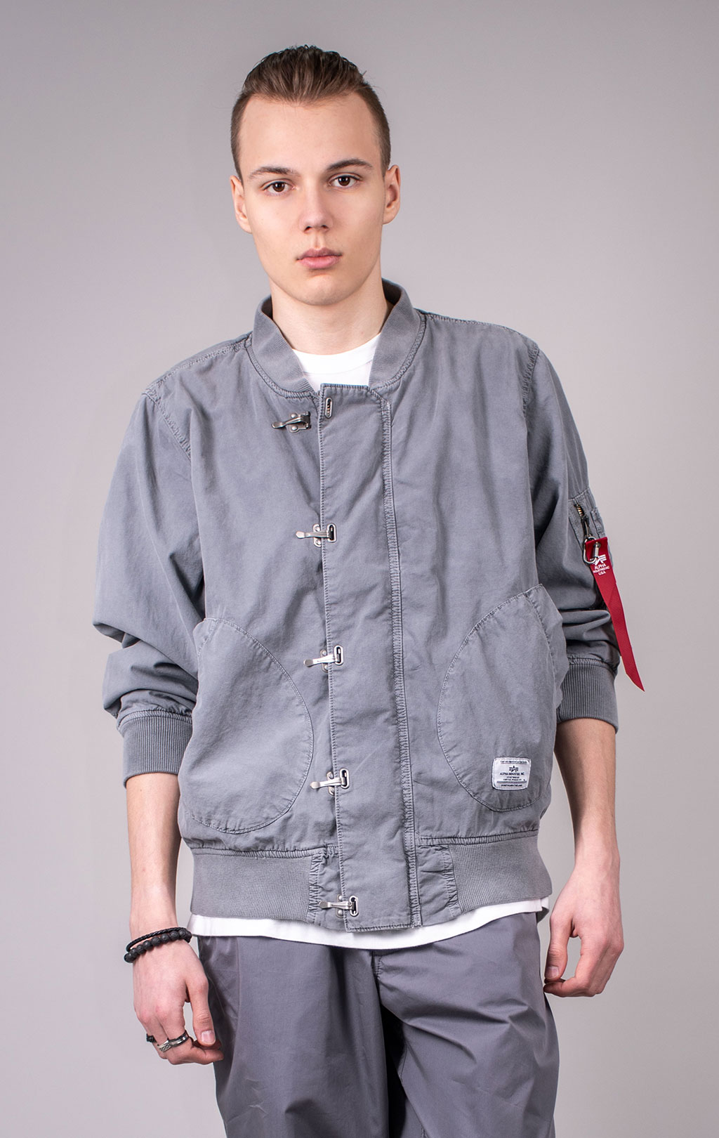 Ветровка ALPHA INDUSTRIES US NAVY DECK HOOKED MOD JACKET SS 24 m aircraft gray 