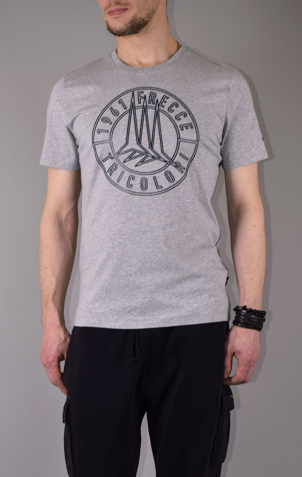Футболка AERONAUTICA MILITARE SS 20 grigio melange (TS 1697)