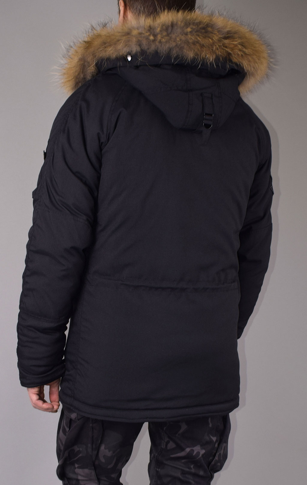 Аляска ALPHA INDUSTRIES EXPLORER big size натур. мех black 