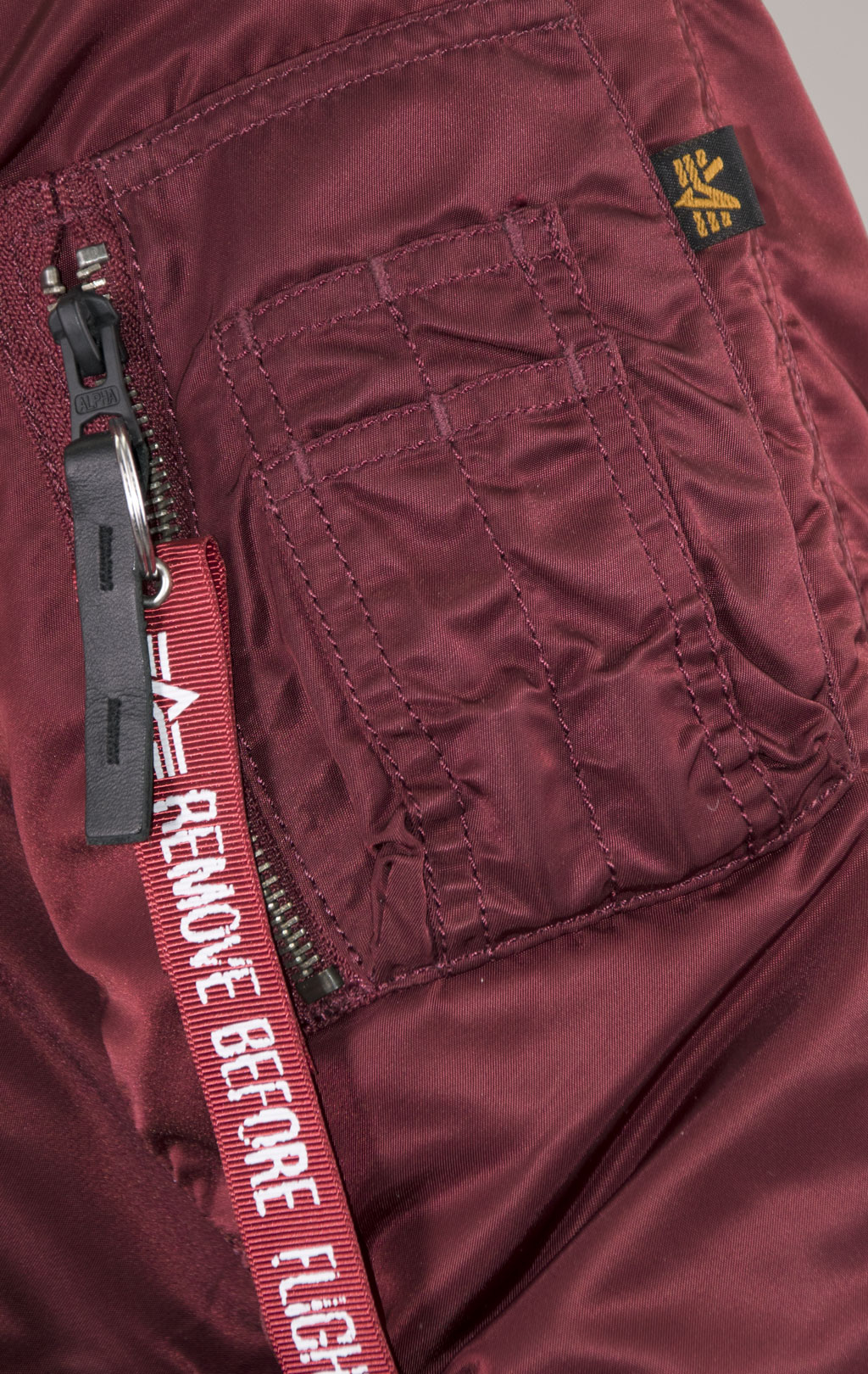 Аляска ALPHA INDUSTRIES VF 59 N-3B натур. мех burgundy 