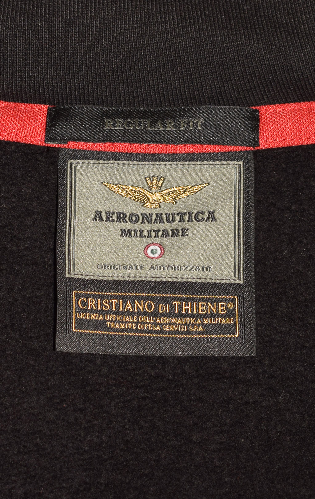 Олимпийка AERONAUTICA MILITARE ANTARCTICA FW 23/24/TR jet black (FE 1821) 