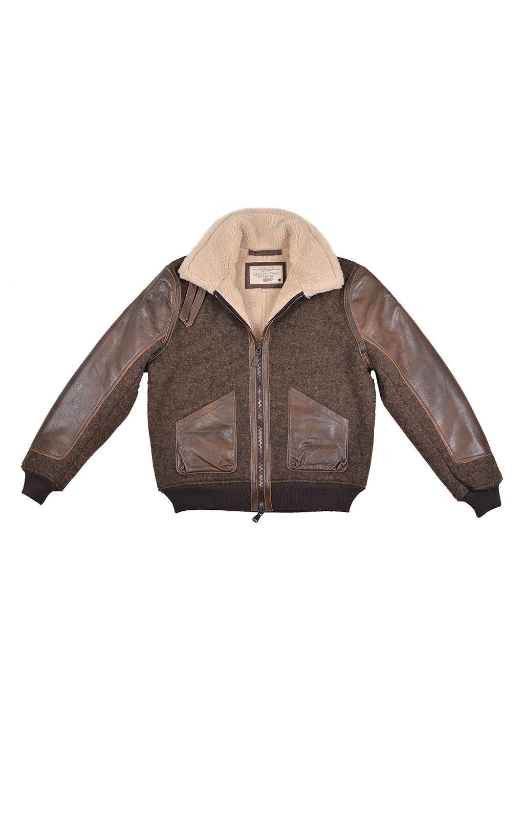 Куртка-пилот COCKPIT B-3 SWEATER brown (Z28s005) 