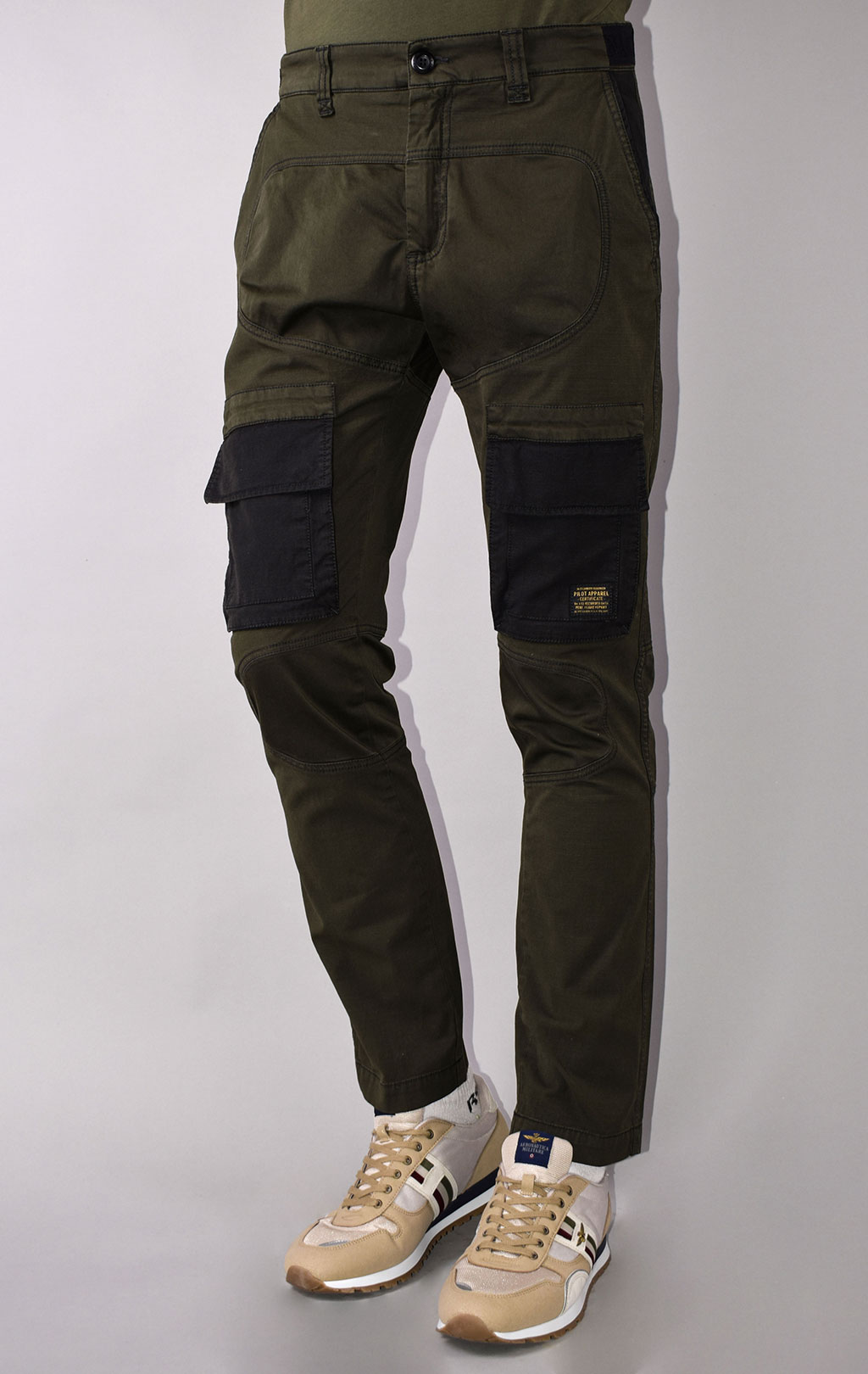 Брюки-карго AERONAUTICA MILITARE SS 21/TN verde scuro (PA 1435) 