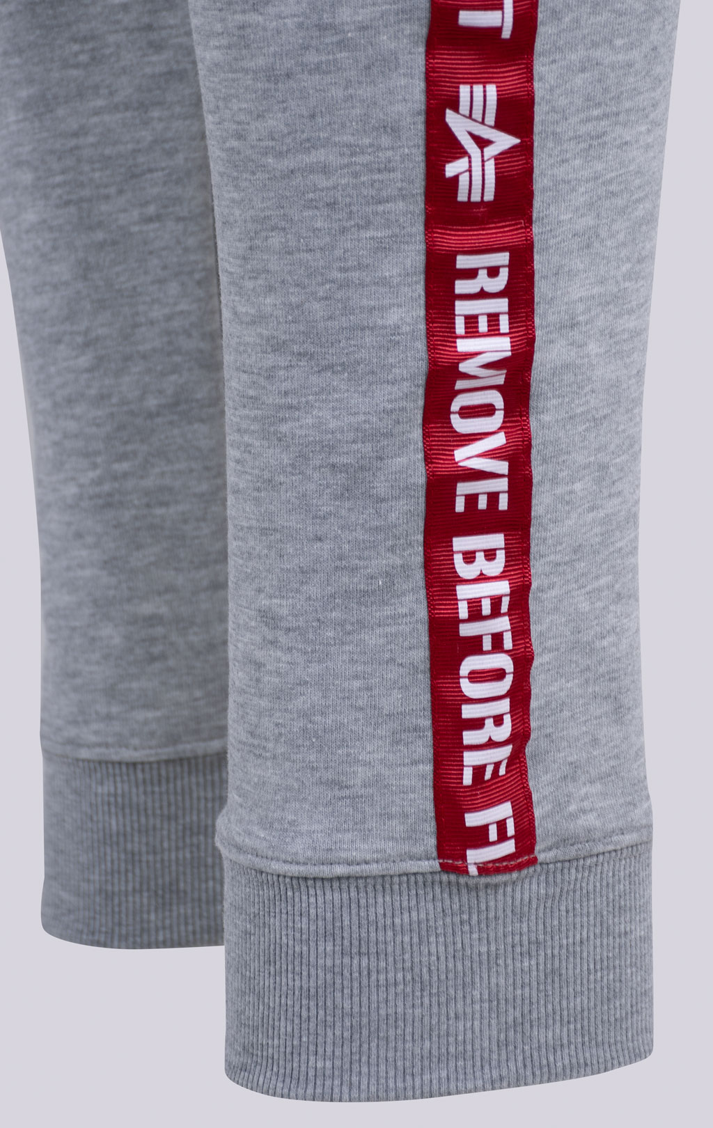 Брюки спортивные джоггеры ALPHA INDUSTRIES RBF TAPE JOGGER grey heather 