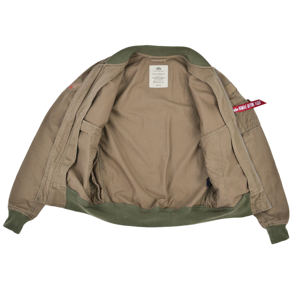 Ветровка-бомбер ALPHA INDUSTRIES GROUND CREW II MA-1 olive 