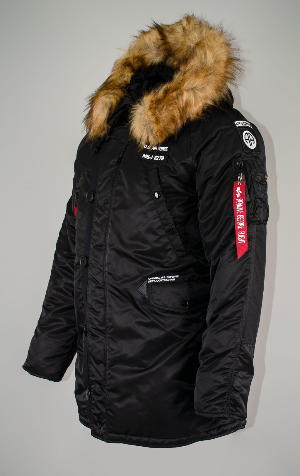 Аляска ALPHA INDUSTRIES AIRBORNE N-3B black 