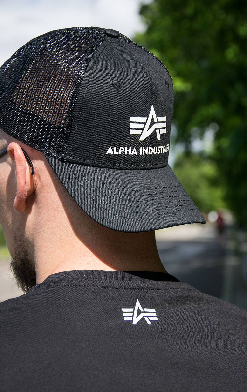Бейсболка ALPHA INDUSTRIES BASIC TRUCKER CAP black, купить в  Интернет-магазине