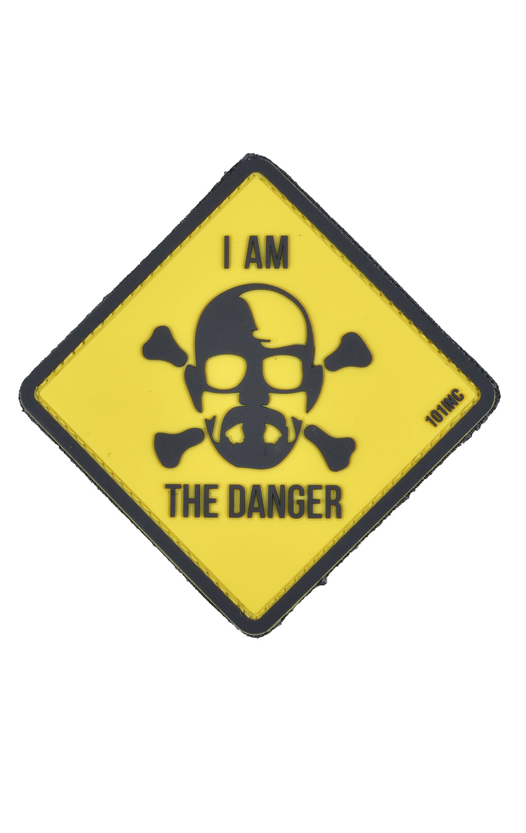 Нашивка ПВХ Fostex I AM THE DANGER на липучке yellow (3833) 