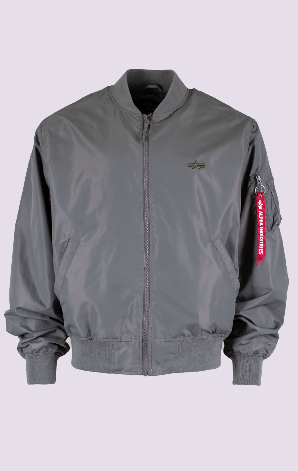 Бомбер-ветровка ALPHA INDUSTRIES L-2B LOGO HUNTER RELAXED FLIGHT JACKET SS 26 field gray 