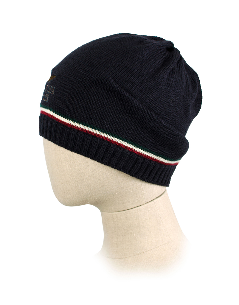 Шапка вязаная AERONAUTICA MILITARE blue navy (HA 952)