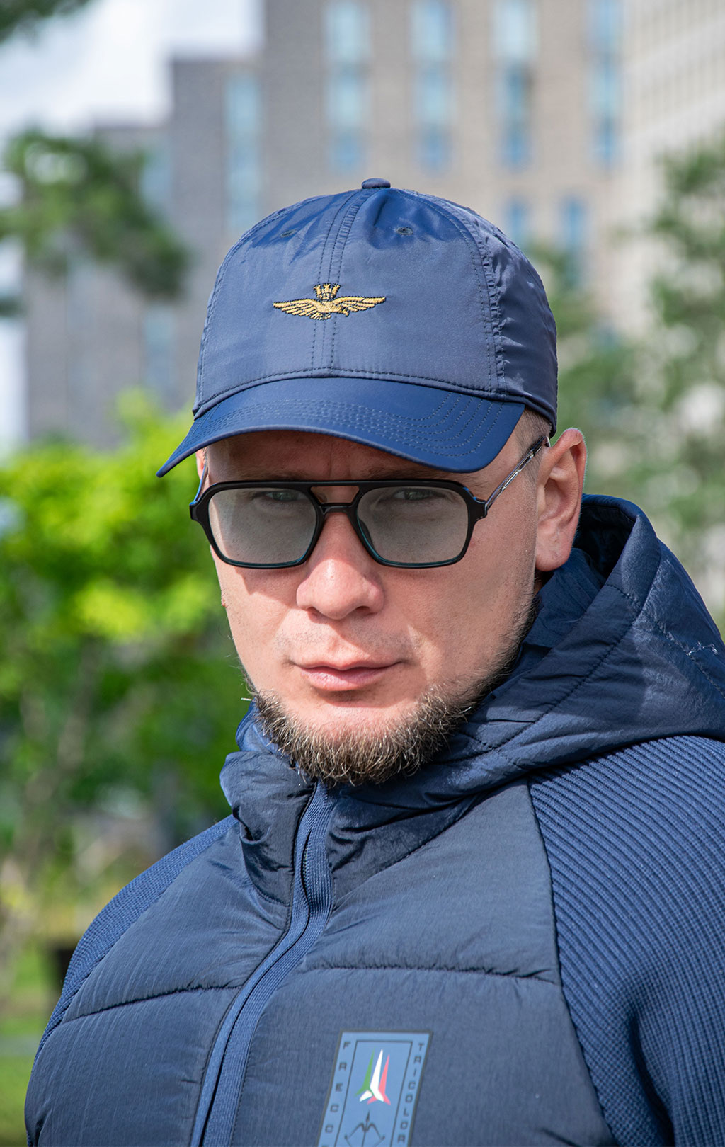 Бейсболка AERONAUTICA MILITARE нейлон FW 25/26/CN blue navy (HA 1230) 