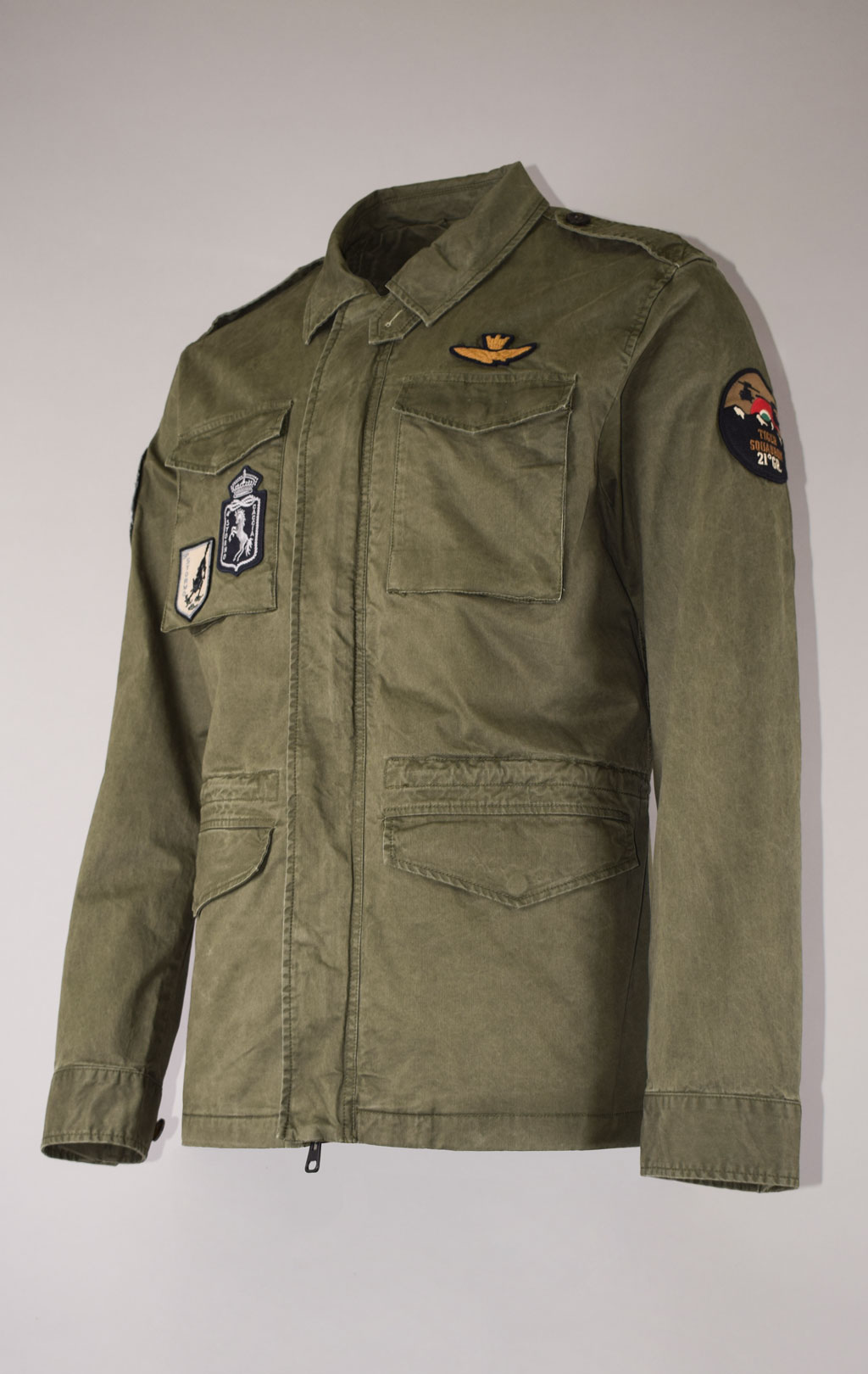 Ветровка AERONAUTICA MILITARE SS 22 m/CN verde militare (AB 2015) 