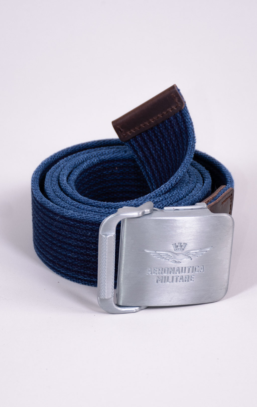 Ремень текстиль/кожа AERONAUTICA MILITARE FW 26/27/IT blue navy (CI 0319) 
