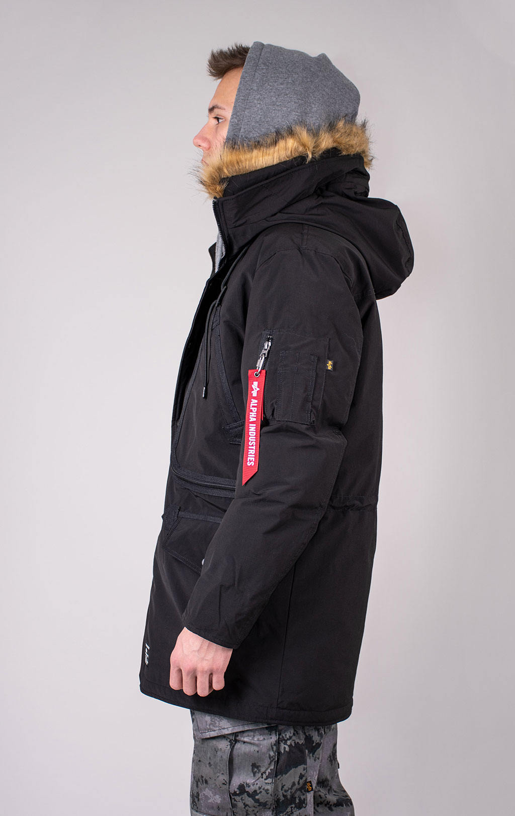 Аляска ALPHA INDUSTRIES ALPINE PARKA GEN-II N-3B FW 24/25 black 