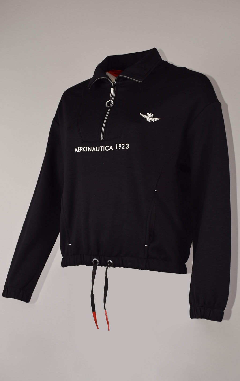 Женский свитшот AERONAUTICA MILITARE FW 22/23/TR nero (FE 1730) 