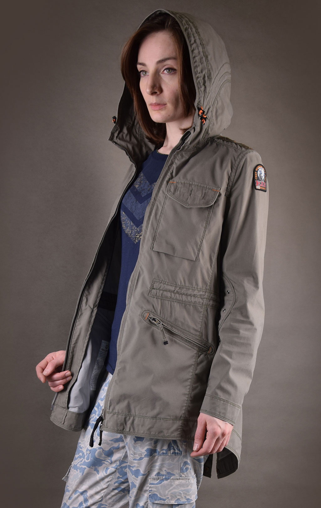 Женская ветровка PARAJUMPERS INDIAN SS19 military 