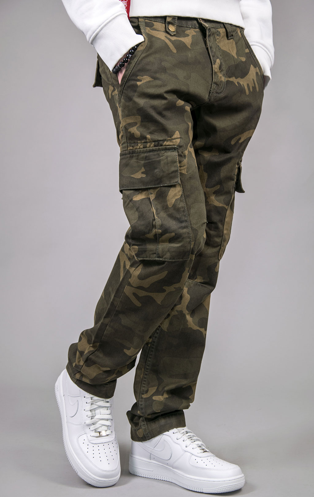 Брюки-карго ALPHA INDUSTRIES AGENT C olive camo 