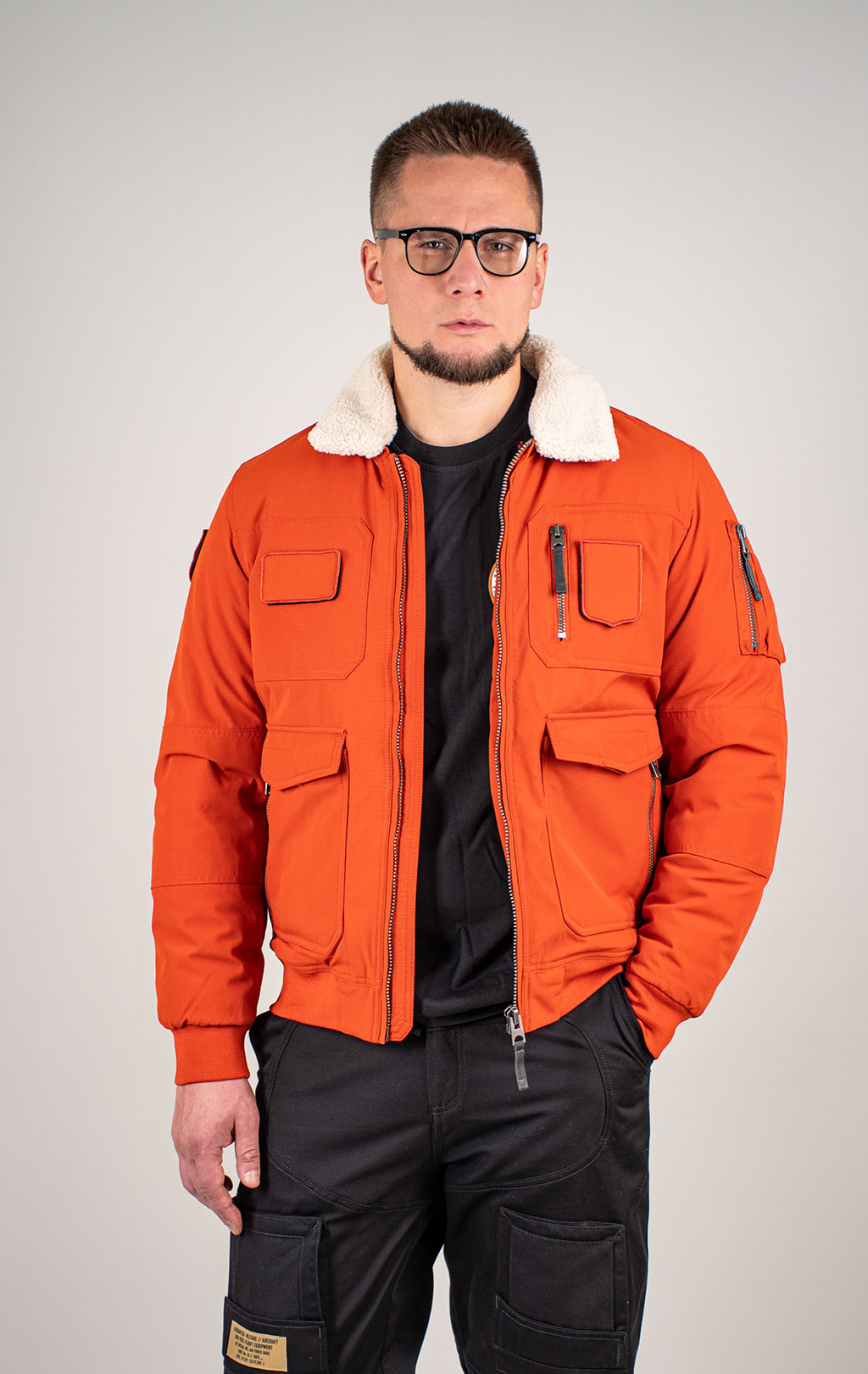 Куртка-пилот AERONAUTICA MILITARE FW 25/26/BD clay orange (AB 3024) 