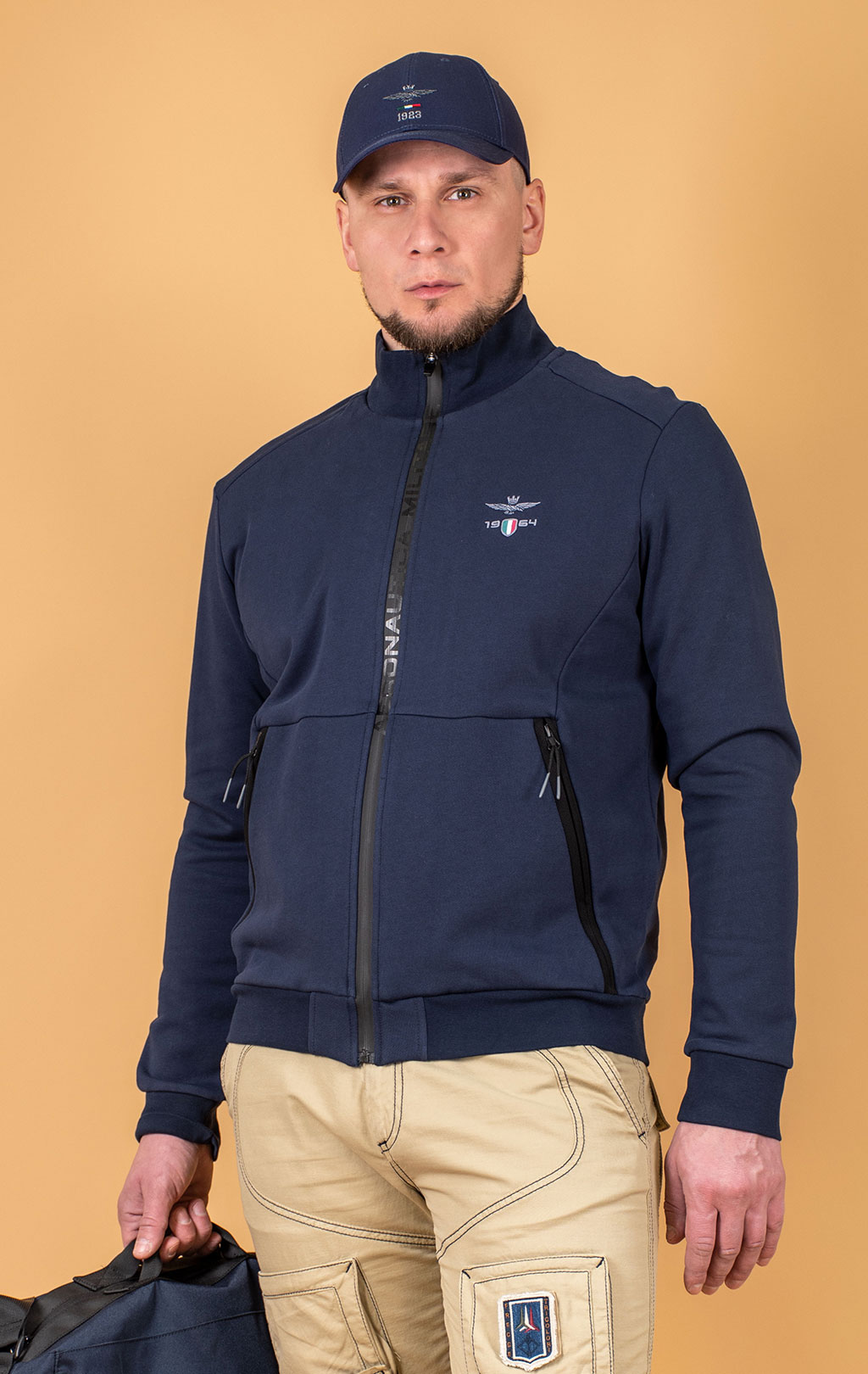 Олимпийка AERONAUTICA MILITARE SS 25 m/TR blue navy (FE 1986) 