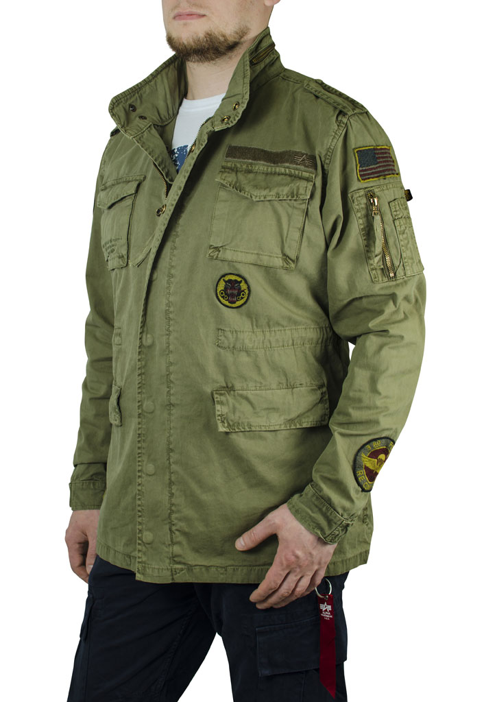 Ветровка ALPHA INDUSTRIES HUNTINGTON PATCH M-65 olive 