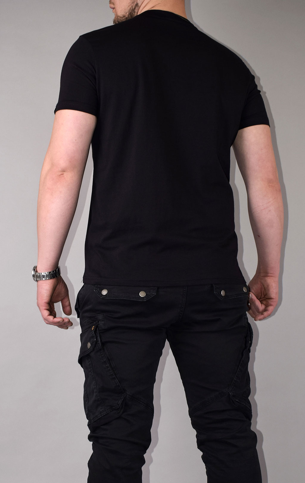 Футболка ALPHA INDUSTRIES BASIC T SMALL LOGO black 