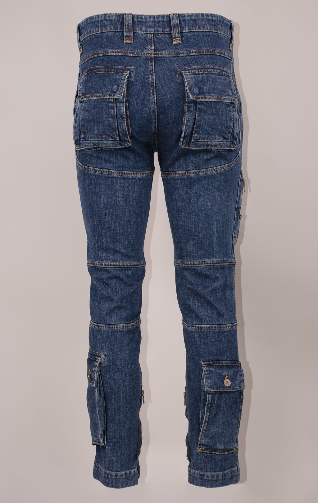 Джинсы-карго AERONAUTICA MILITARE ANTI-G плотные FW 24/25/AL medium blue wash (PA 939) 