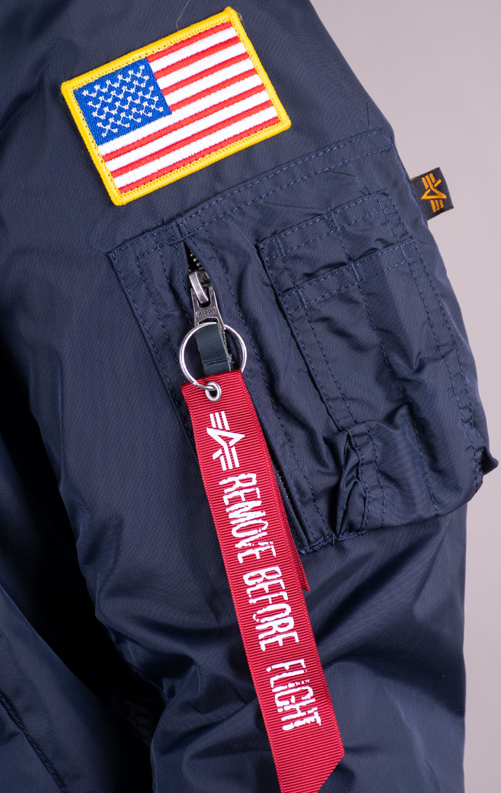 Ветровка-бомбер ALPHA INDUSTRIES MA-1 TT NASA REVERSIBLE II rep. blue 