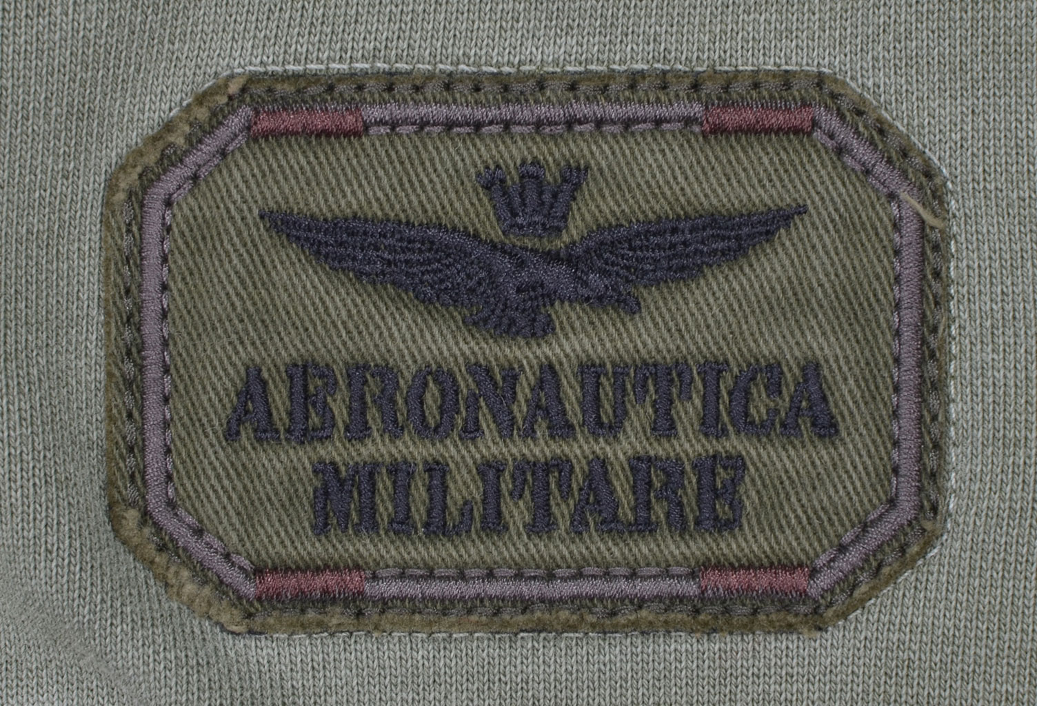 Толстовка с капюшоном AERONAUTICA MILITARE verde militare (FE 1150) 
