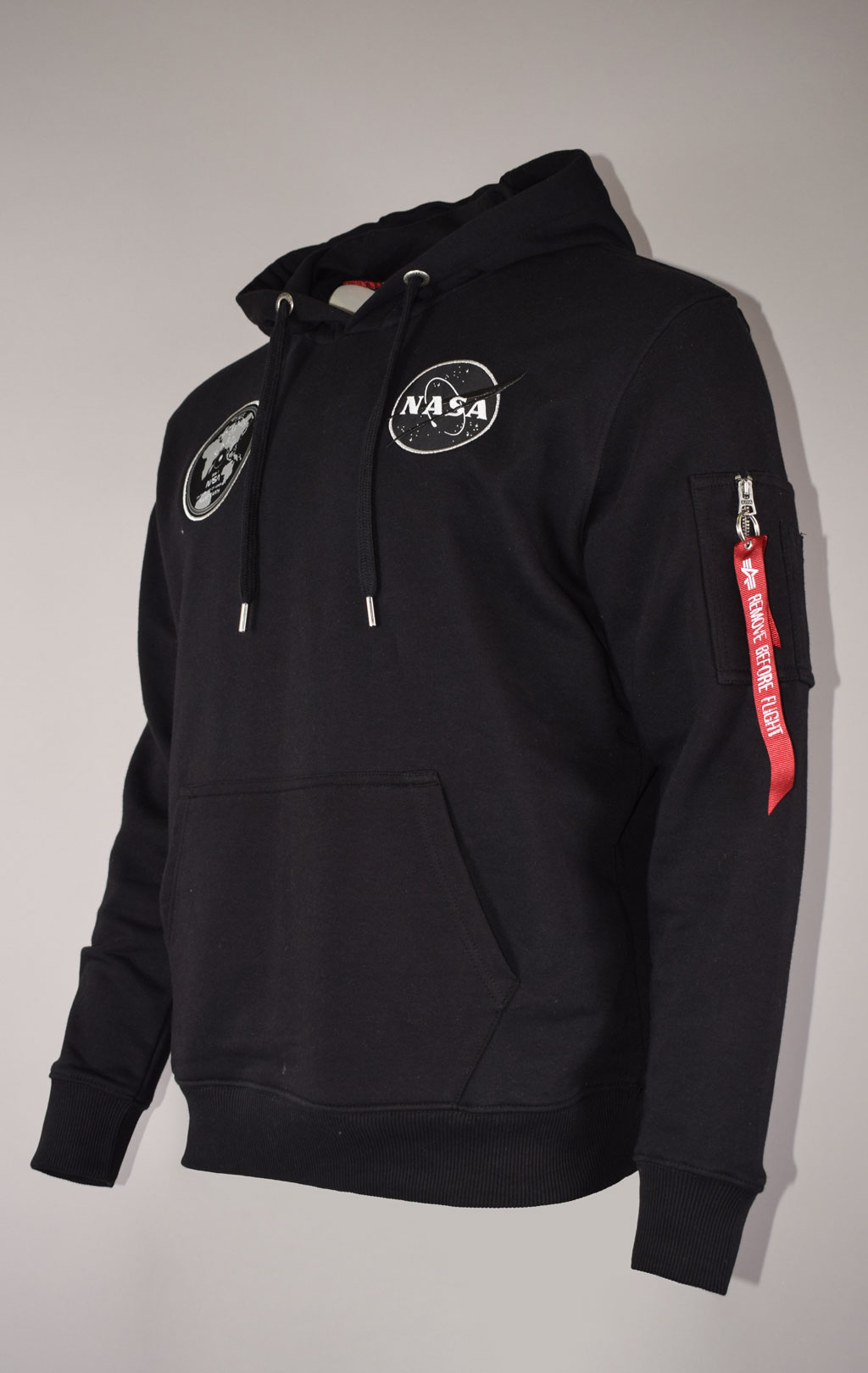 Толстовка ALPHA INDUSTRIES NASA VOYAGER HOODY black/black 