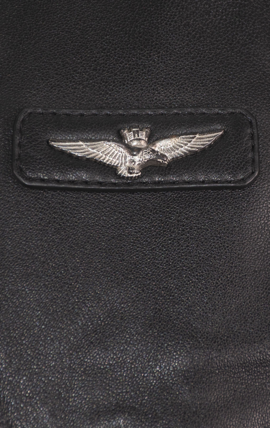 Куртка-пилот AERONAUTICA MILITARE big size кожа FW 24/25/IN nero (PN 950) 