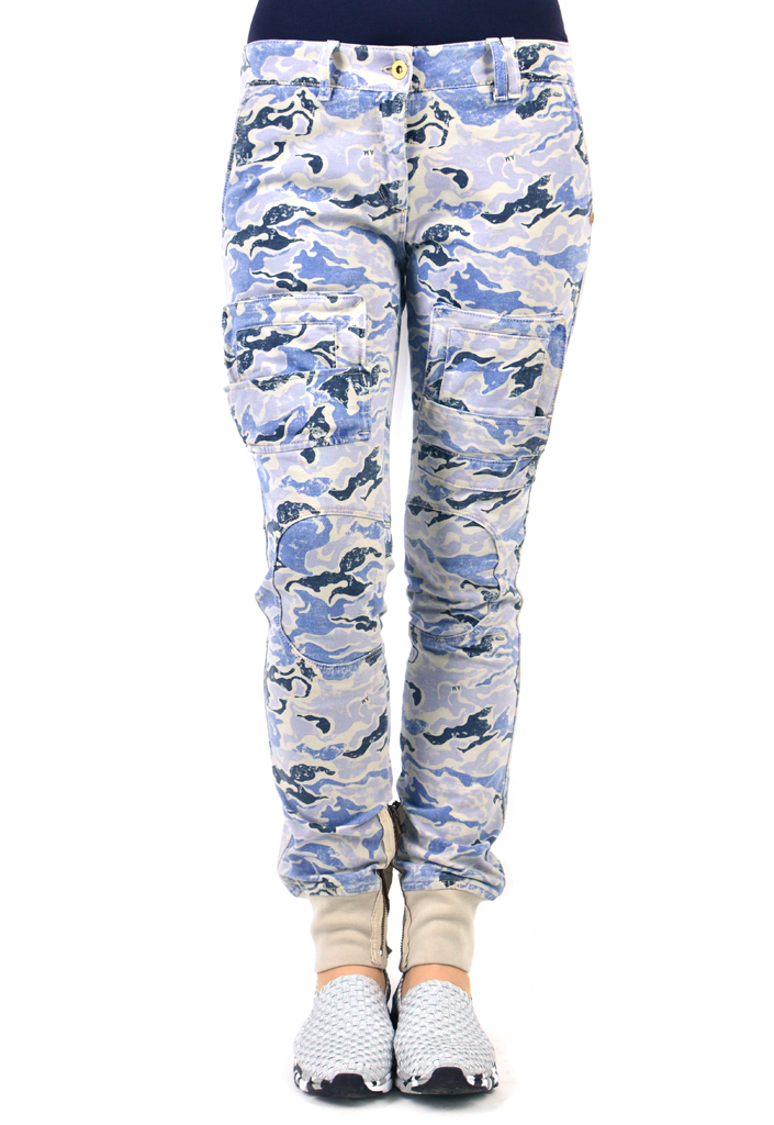 Женские брюки-карго AERONAUTICA MILITARE camouflage blue (PF 692) 