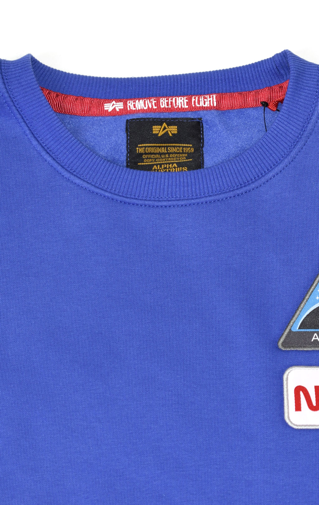 Свитшот ALPHA INDUSTRIES NASA SPACE CAMP SWEATER nautical blue 