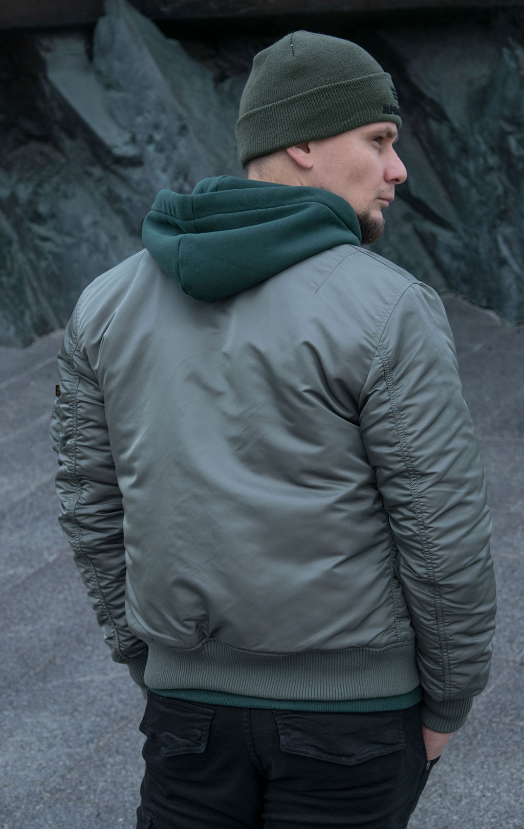 Бомбер ALPHA INDUSTRIES VF 59 MA-1 vintage green 