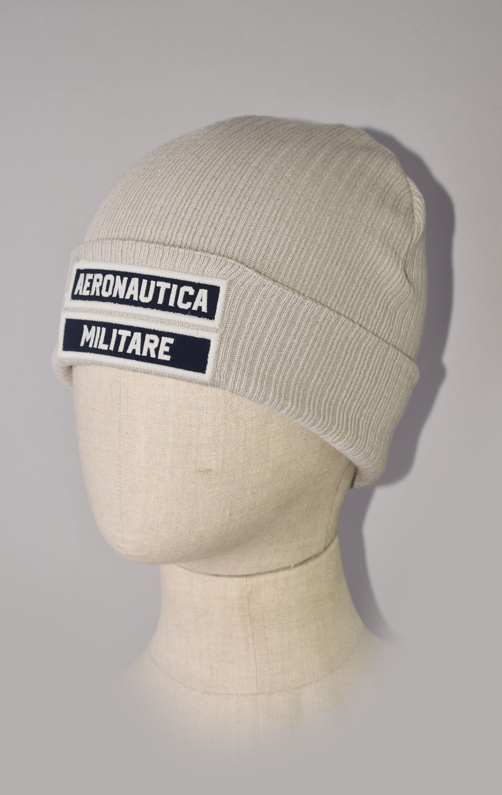 Шапка вязаная AERONAUTICA MILITARE FW 23/24/CN ice palace (CU 055) 