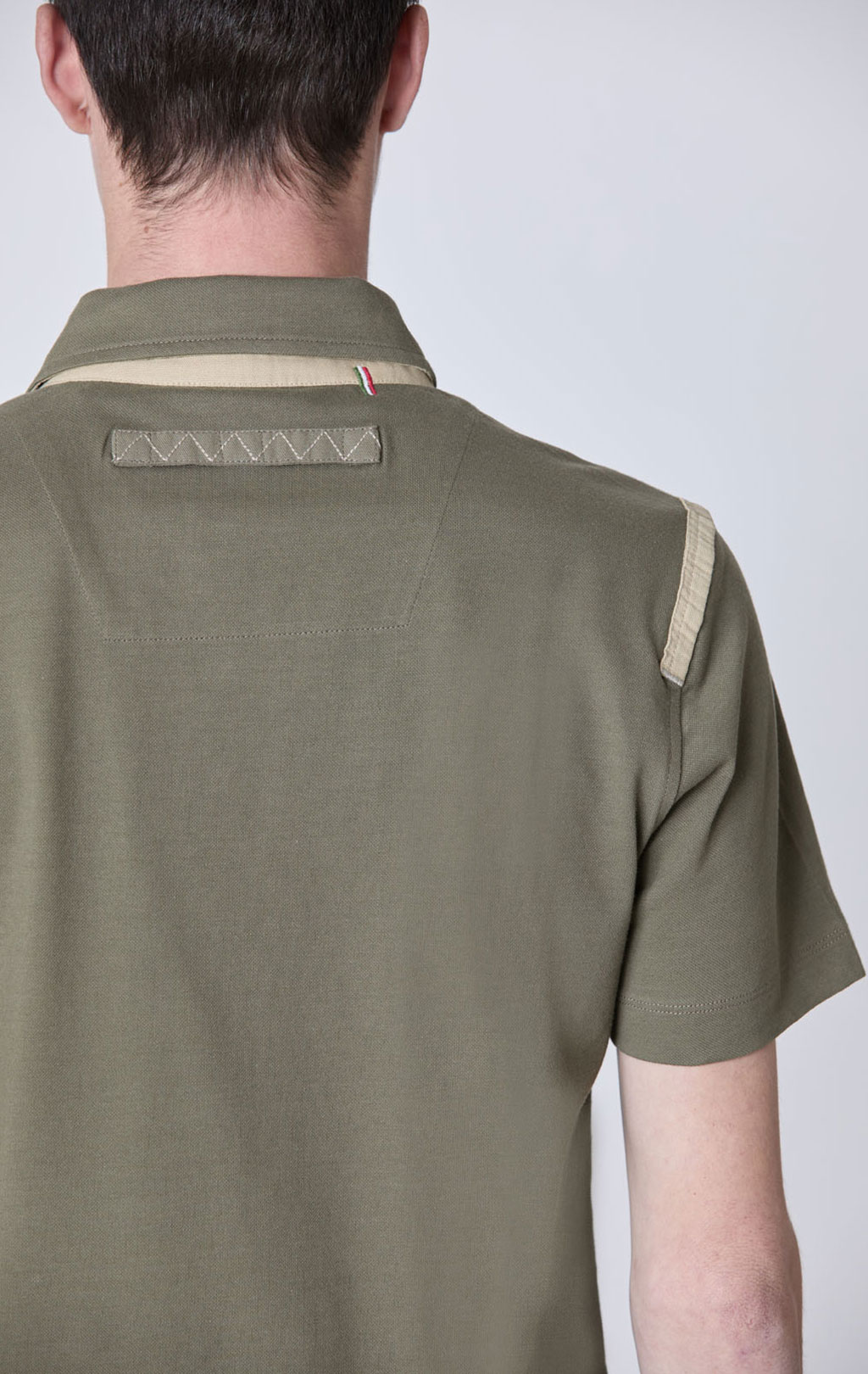 Футболка-поло AERONAUTICA MILITARE SS 25 m/TR military olive (PO 1860) 
