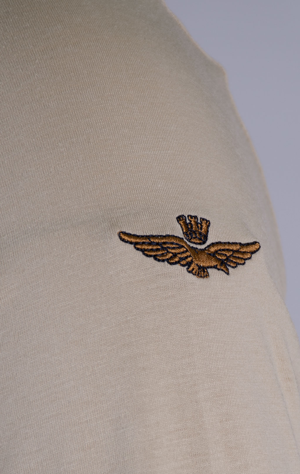 Лонгслив AERONAUTICA MILITARE FW 26/27/BD hazelnut (TS 2571) 