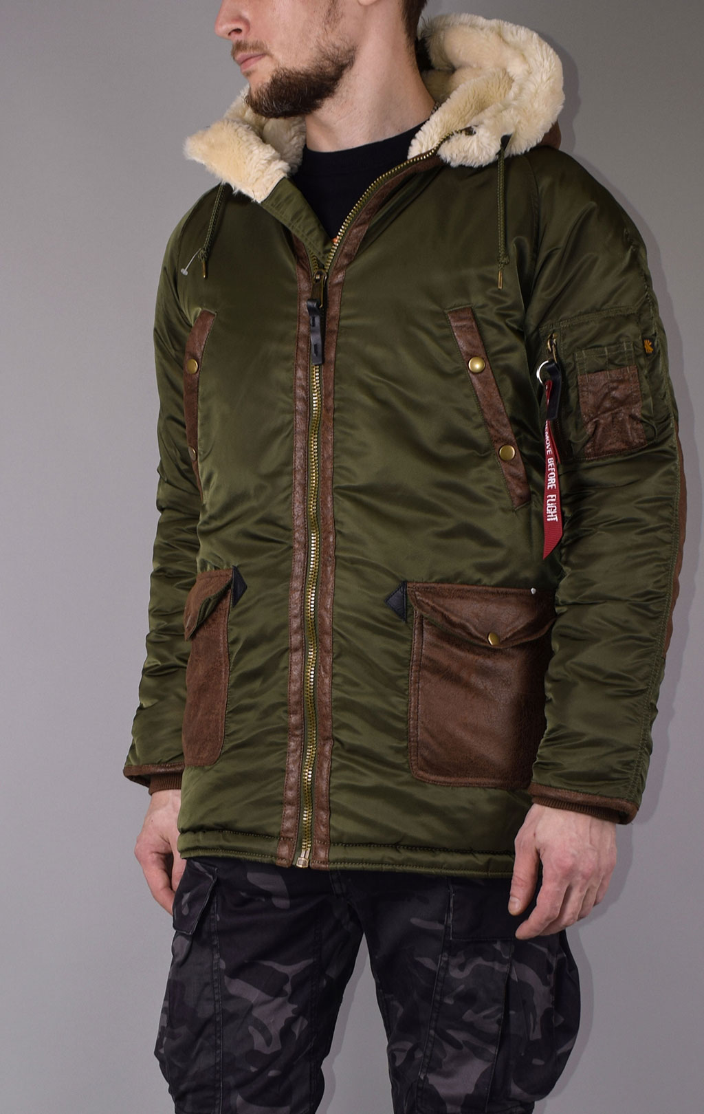 Аляска ALPHA INDUSTRIES N3-B3 dark green 