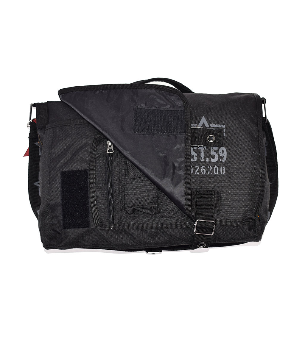 Сумка ALPHA INDUSTRIES CARGO OXFORD COURIER BAG 37x14x27 black 