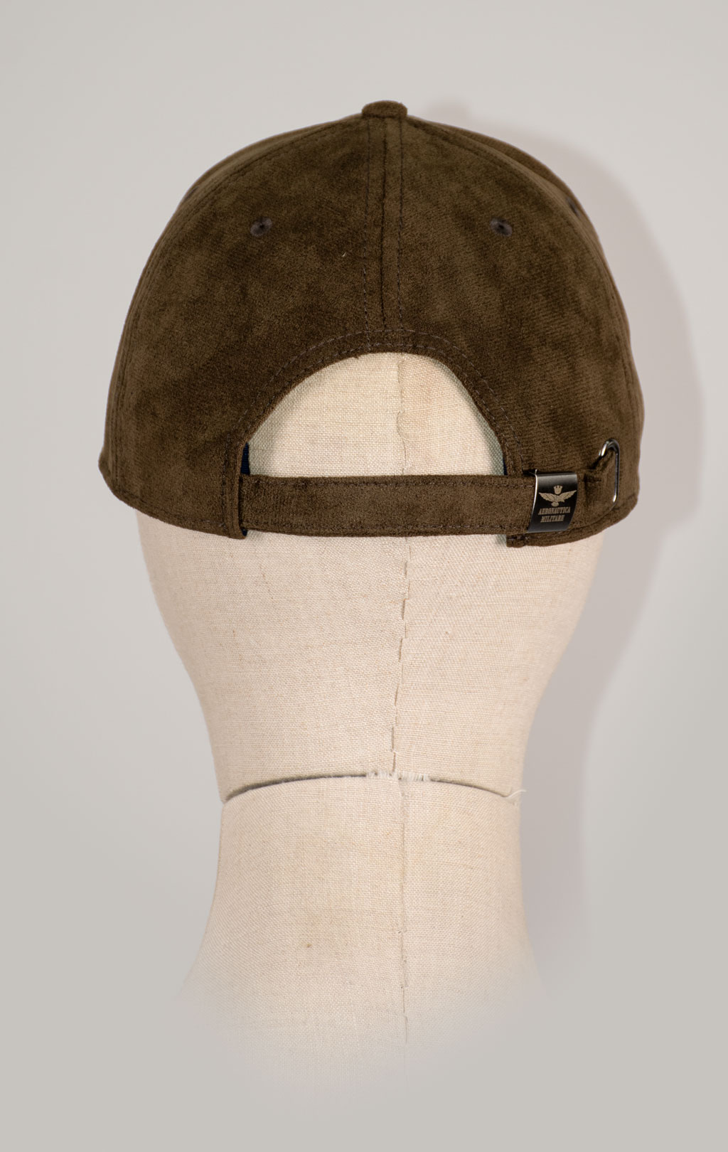Бейсболка AERONAUTICA MILITARE искусственная замша FW 25/26/CN dark brown (HA 1229) 