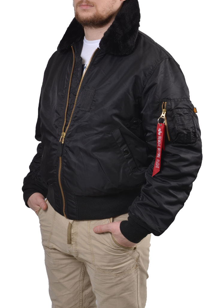 Куртка летная ALPHA INDUSTRIES CLASSIC B-15 black 