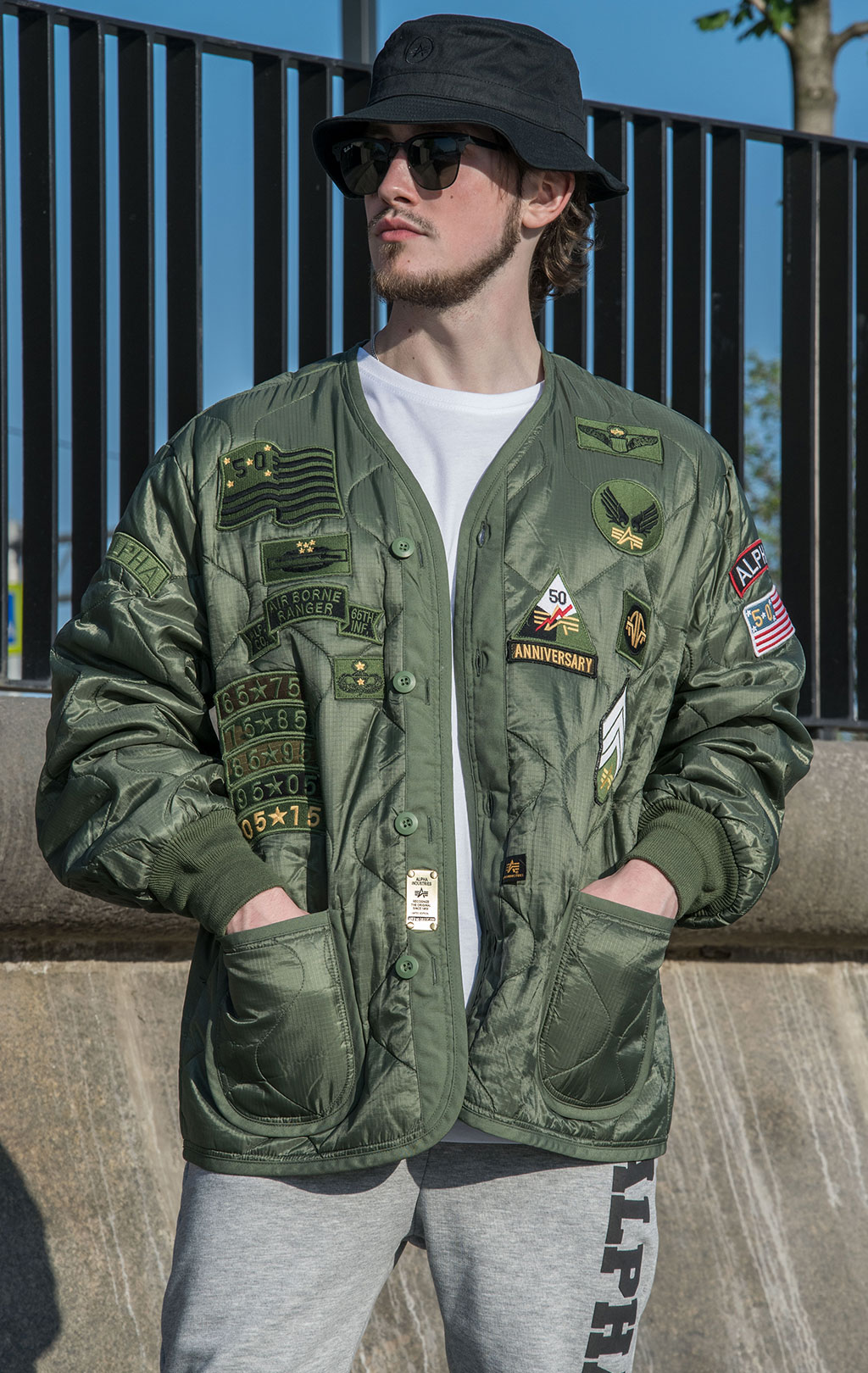 Подстежка ALPHA INDUSTRIES 50th ANNIVERSARY M-65 с карманами и манжетами olive 