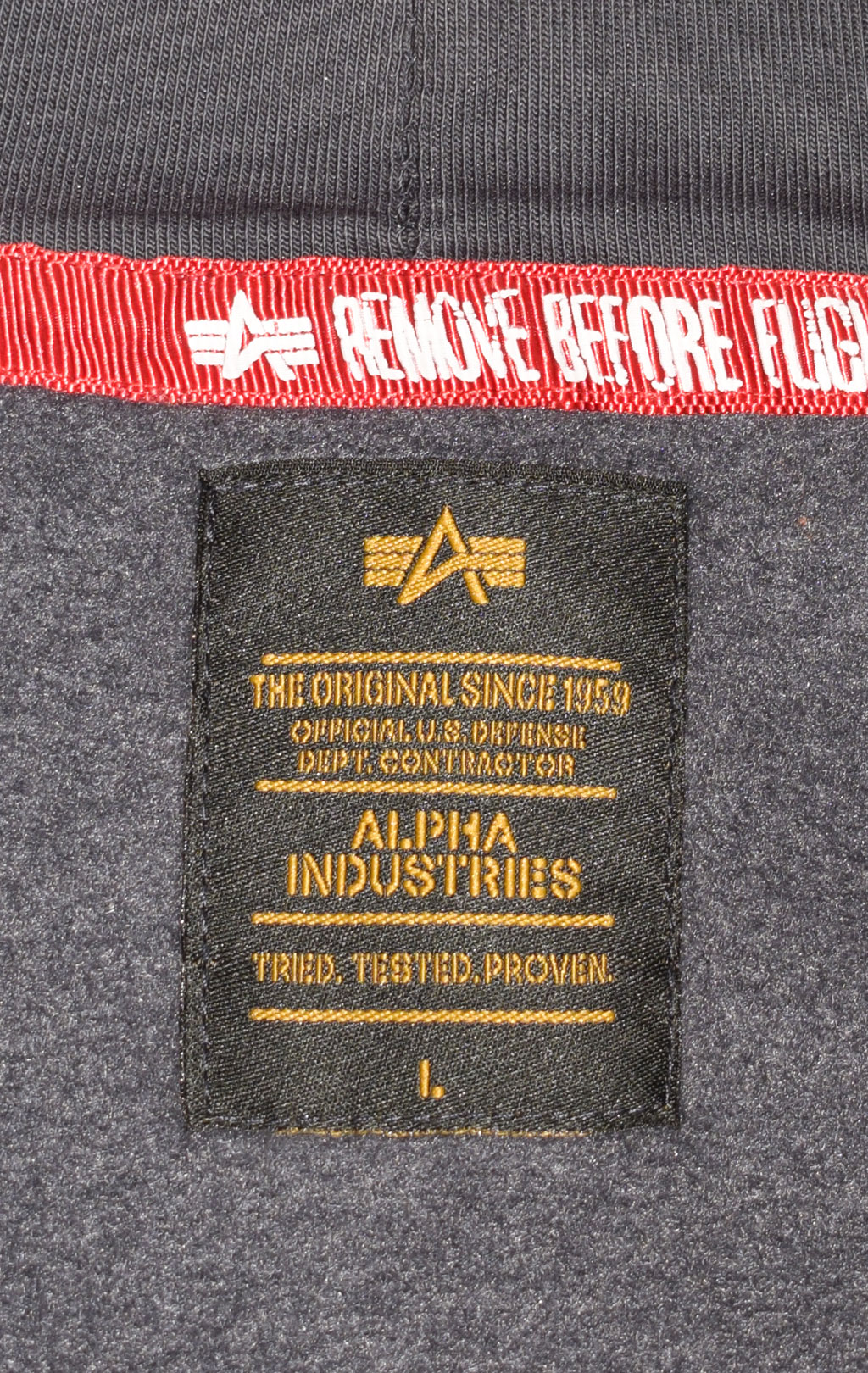 Толстовка ALPHA INDUSTRIES BASIC ZIP HOODY navy 