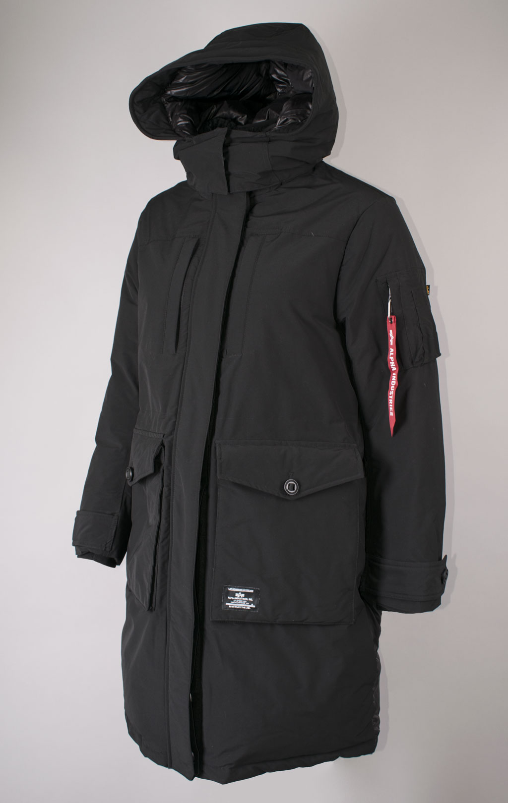 Женская парка ALPHA INDUSTRIES HYBRID PARKA W FW 23/24 m black 