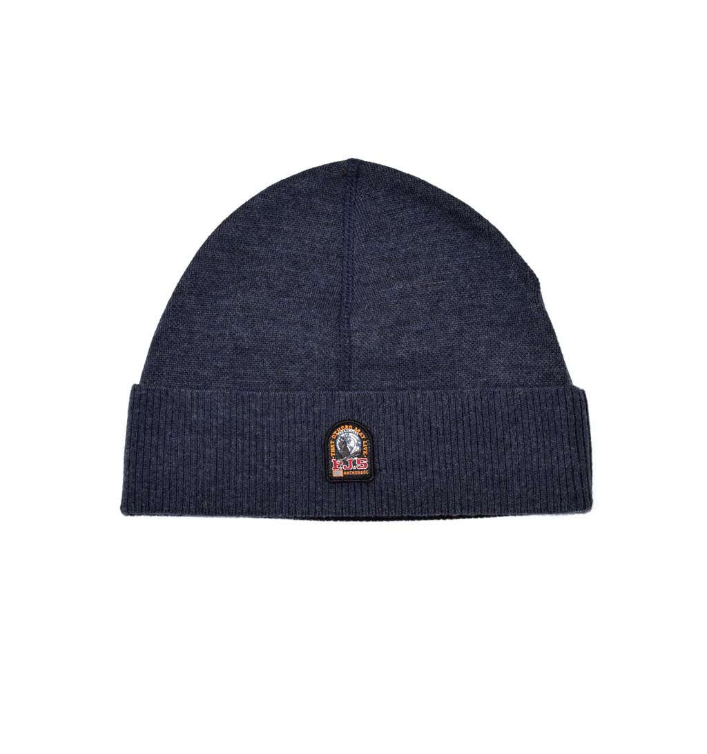 Шапка вязаная PARAJUMPERS DOUBLE HAT FW 20/21 navy 