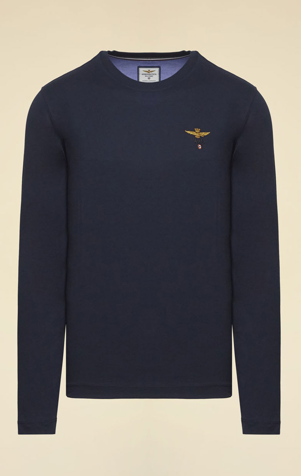 Лонгслив AERONAUTICA MILITARE FW 25/26/TR blue navy (TS 2390)