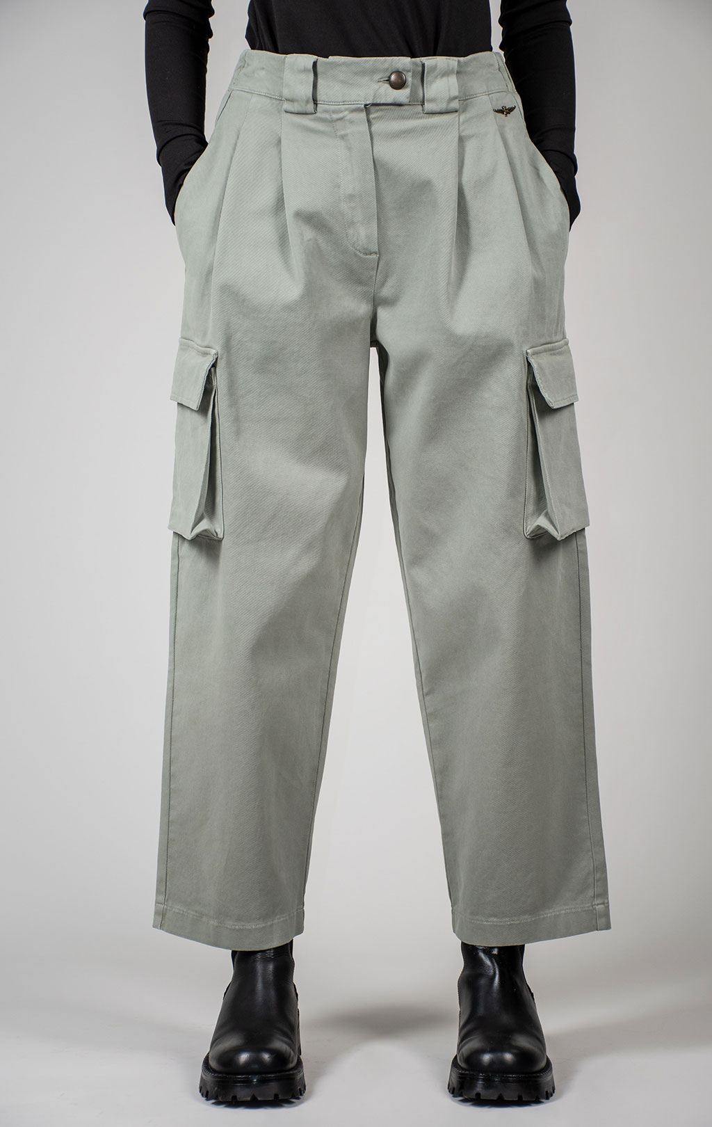Женские брюки-карго AERONAUTICA MILITARE FW 24/25/IT verde the (PA 1639) 
