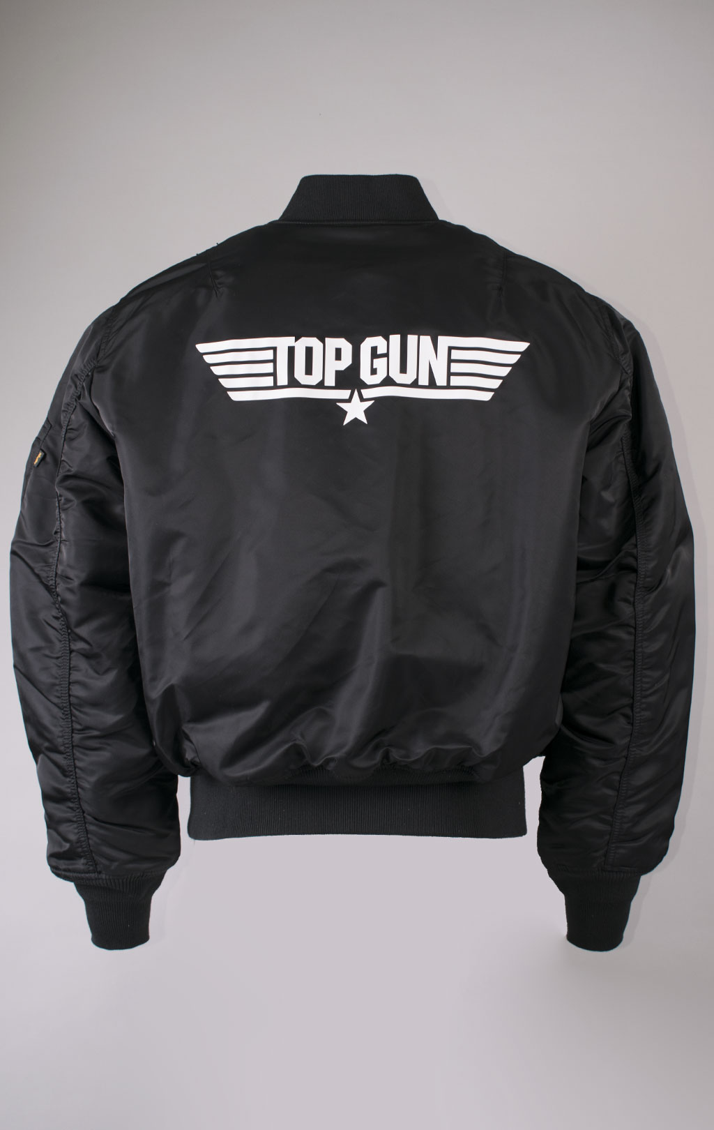 Куртка-бомбер лётная ALPHA INDUSTRIES TOP GUN MA-1 black 