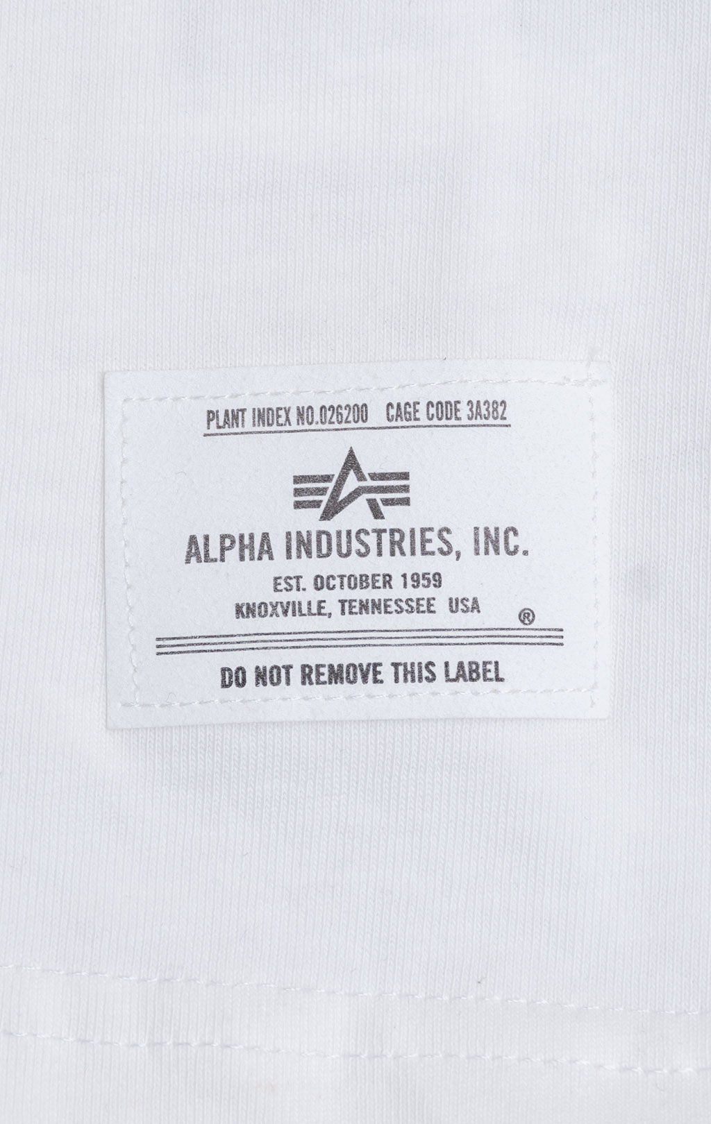 Футболка ALPHA INDUSTRIES NASA COLUMBIA TEE плотная FW 21/22 white 