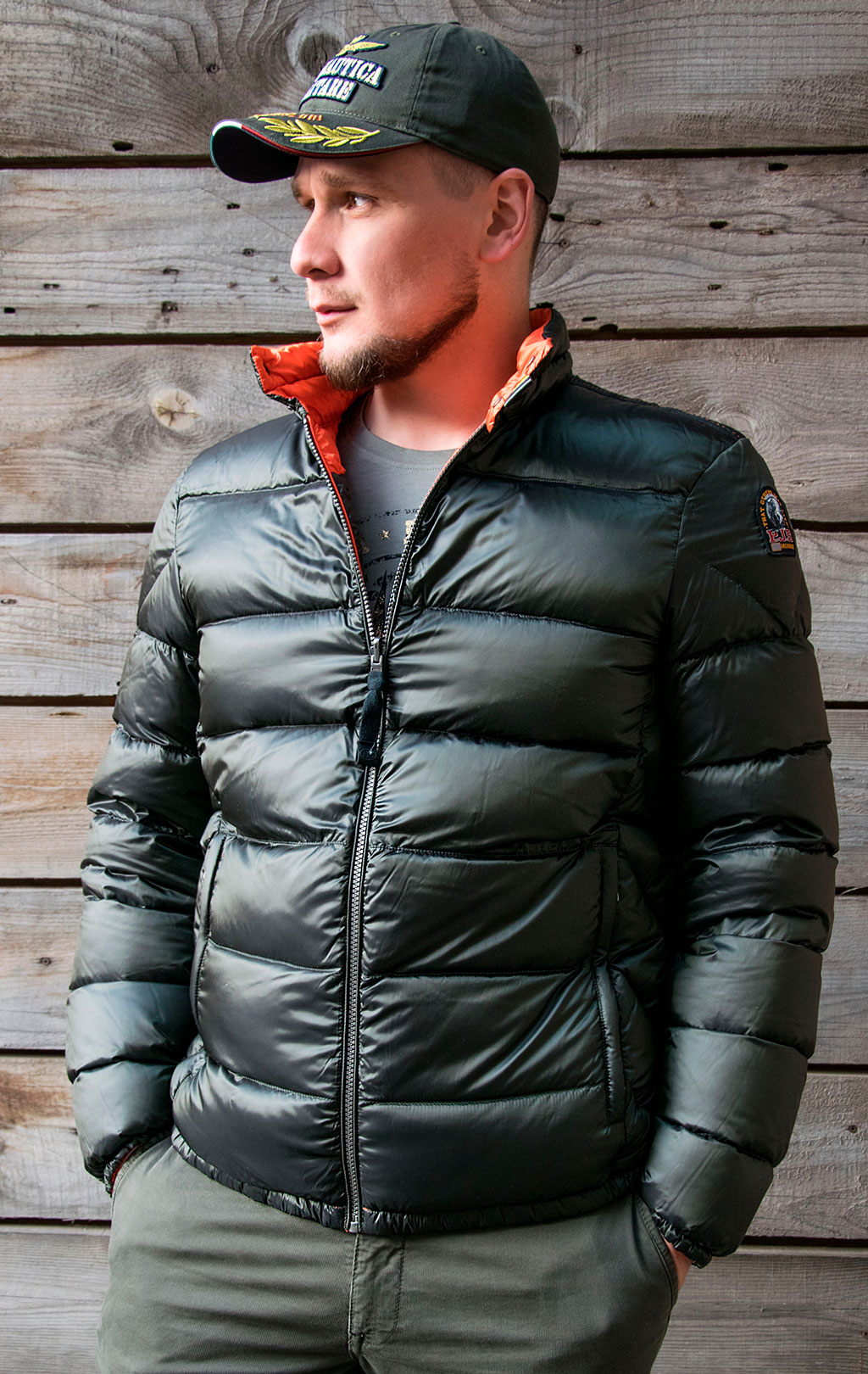 Куртка-пуховик PARAJUMPERS JACKSON REVERSO FW 20/21 sycamore/carrot 