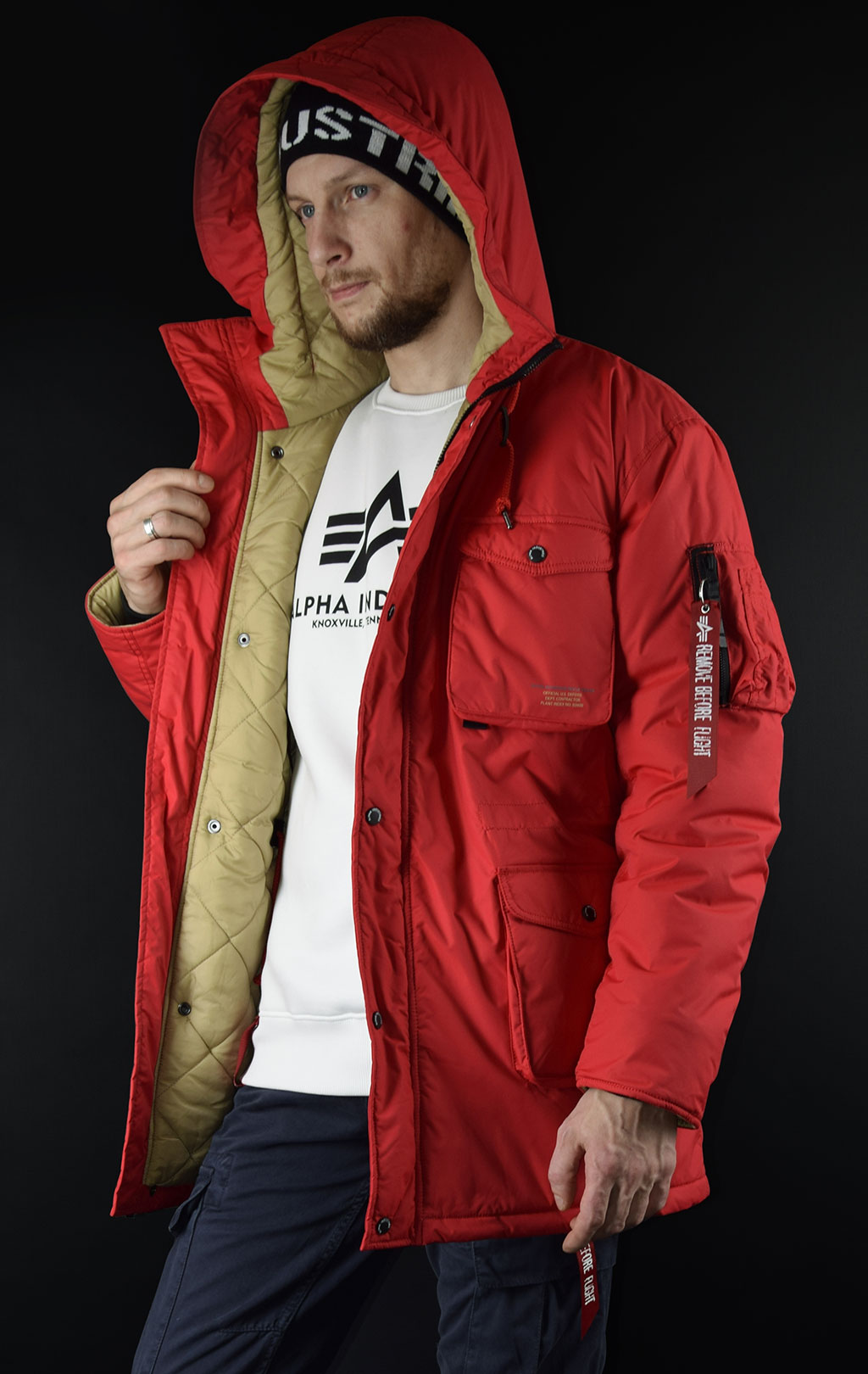 Куртка ALPHA INDUSTRIES MOUNTAIN ALL WEATHER JACKET speed red 